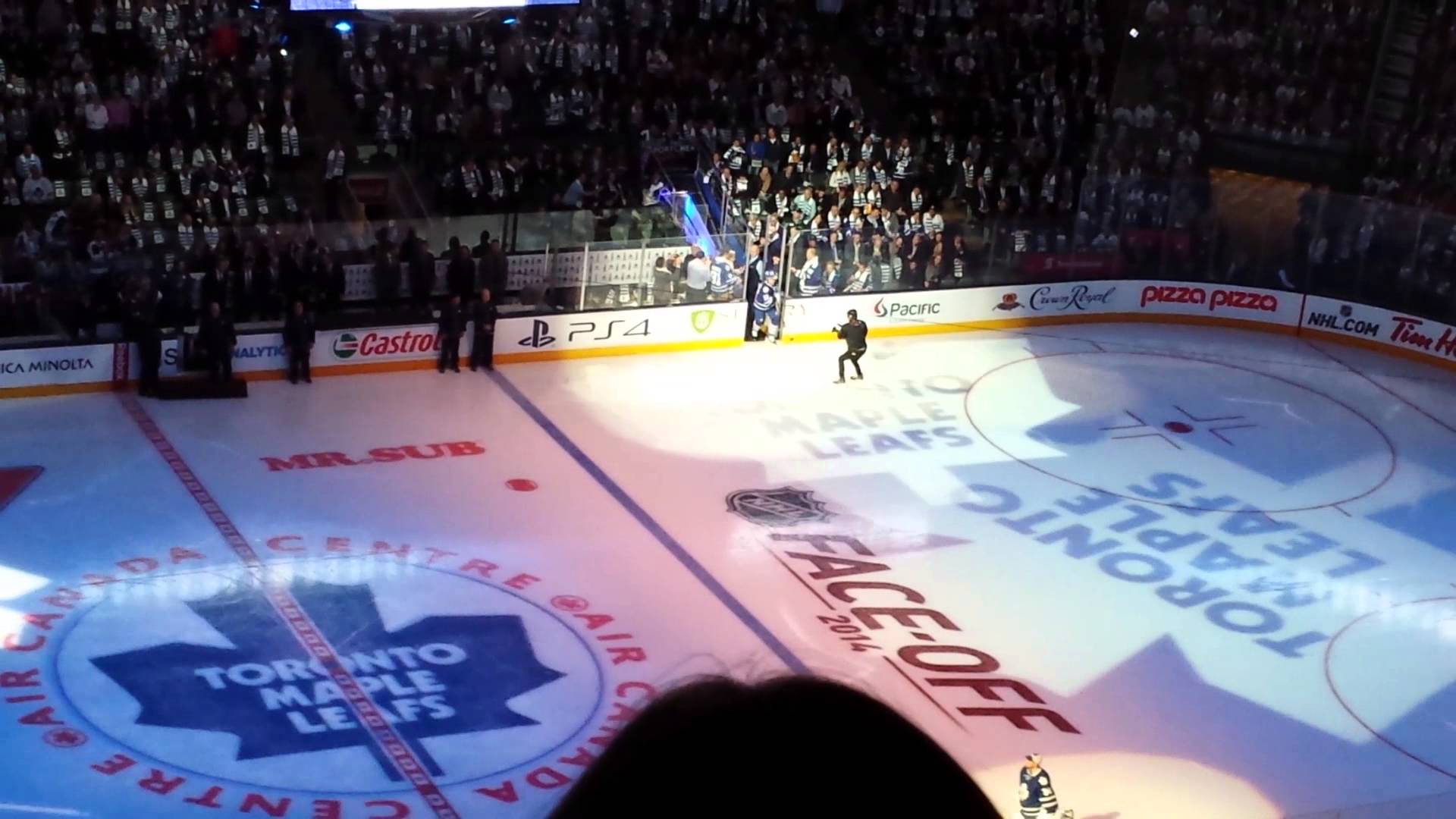 Toronto Maple Leafs Opening Ceremonies 2014 2015