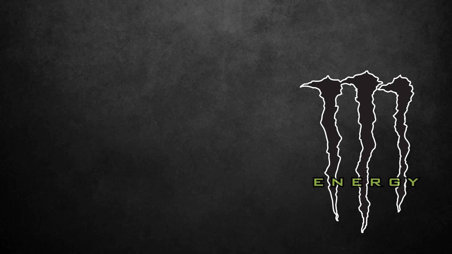 Free Wallpaper Monster Energy Logo Black And White Background HD
