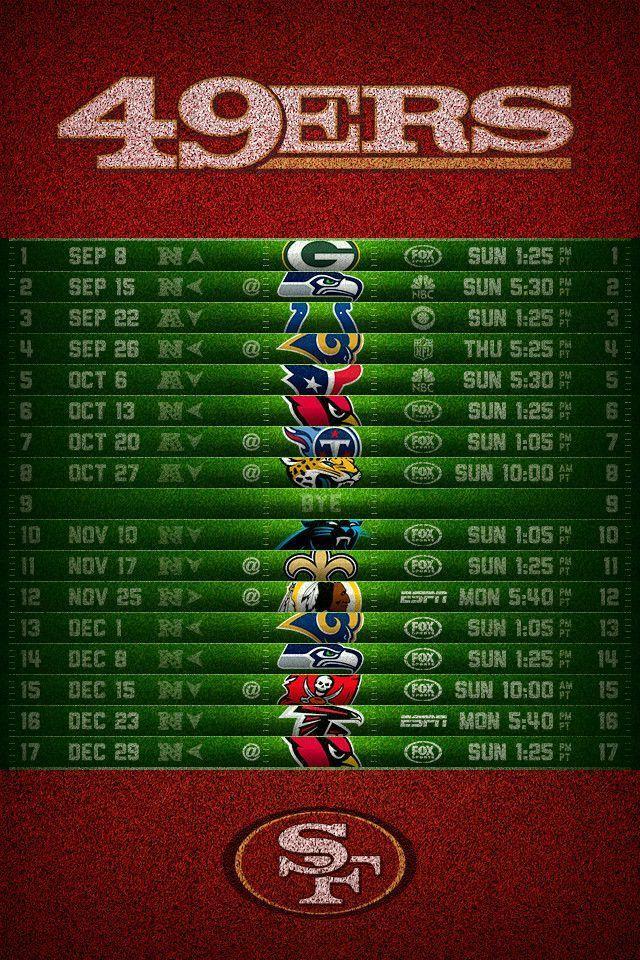Printable 49ers Schedule Customize And Print