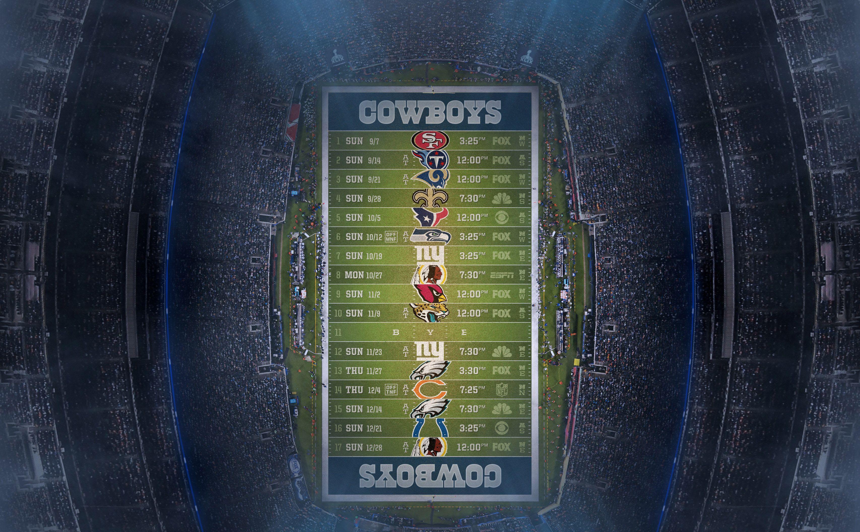 Cowboys 2015 Schedule Wallpaper?