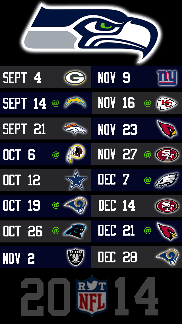 NFL Schedule Wallpaper for iPhone 5 - @NFLRT