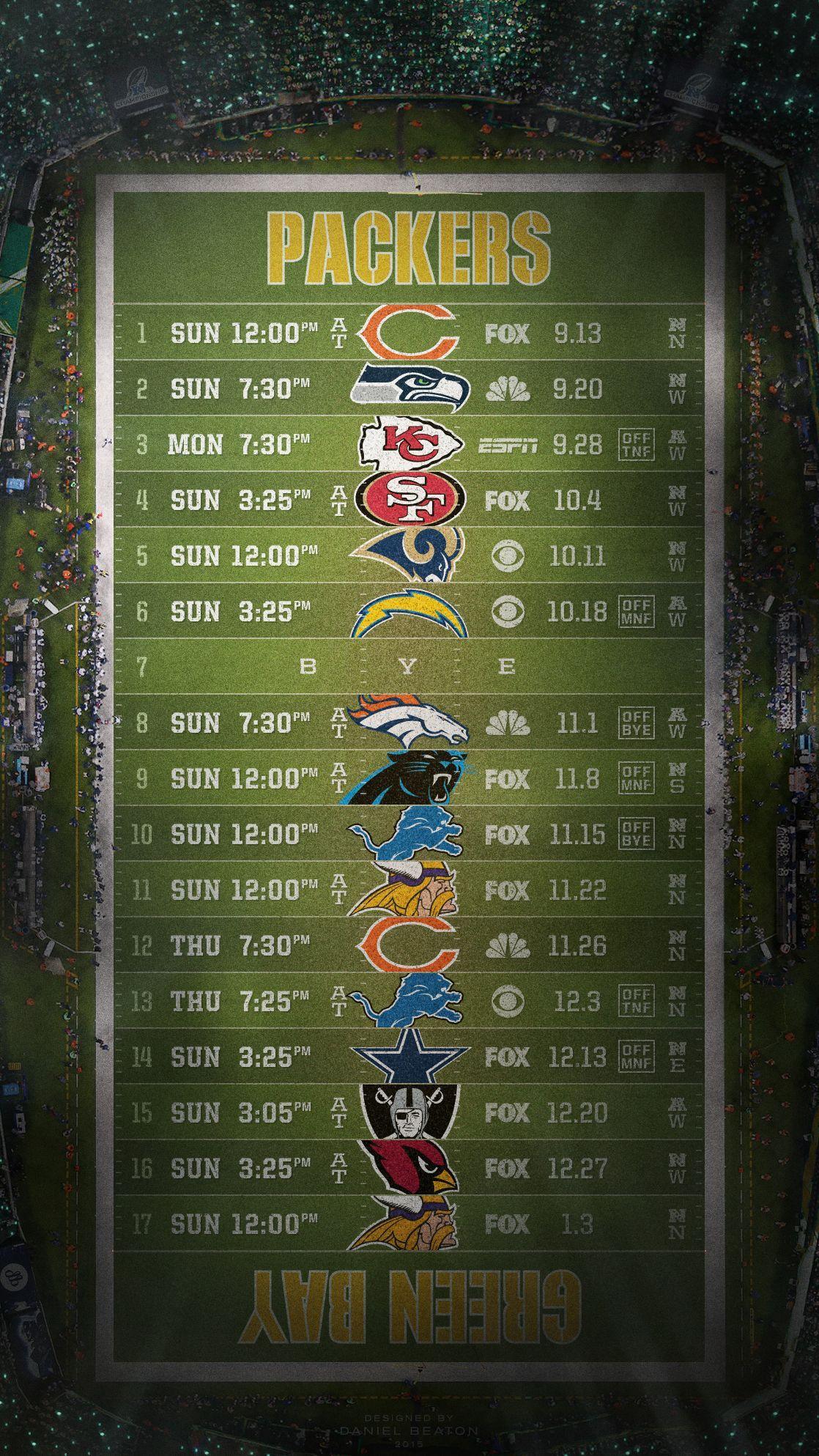 NFL Schedule Wallpaper - @NFLRT