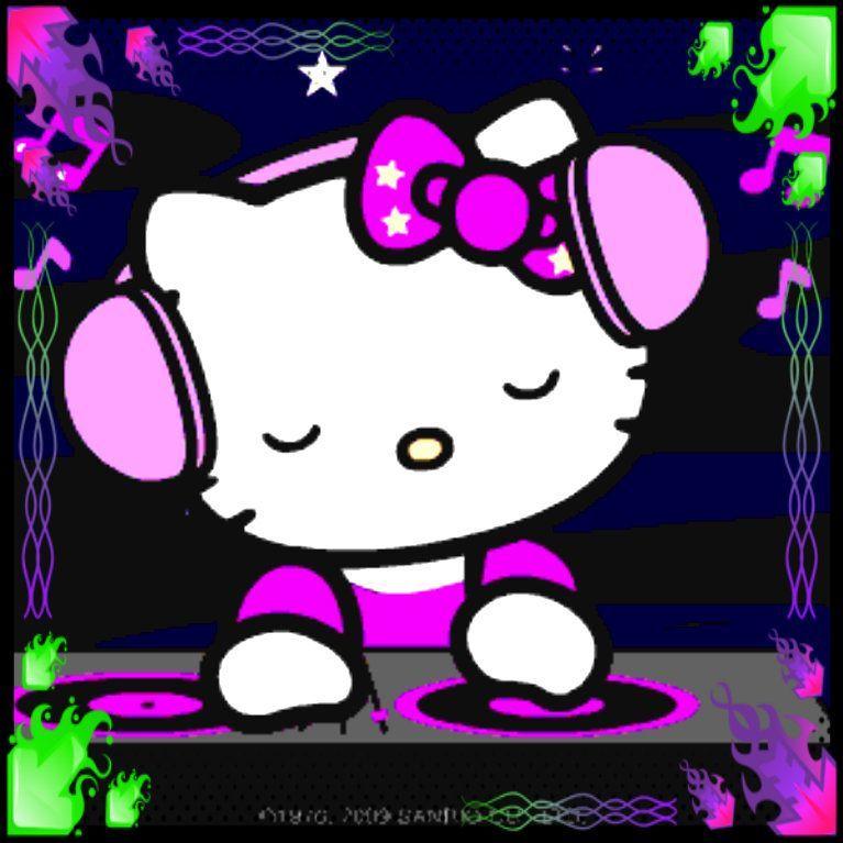 Hello Kitty Wallpaper 45 DJ Kitty XD By Blood Soaked