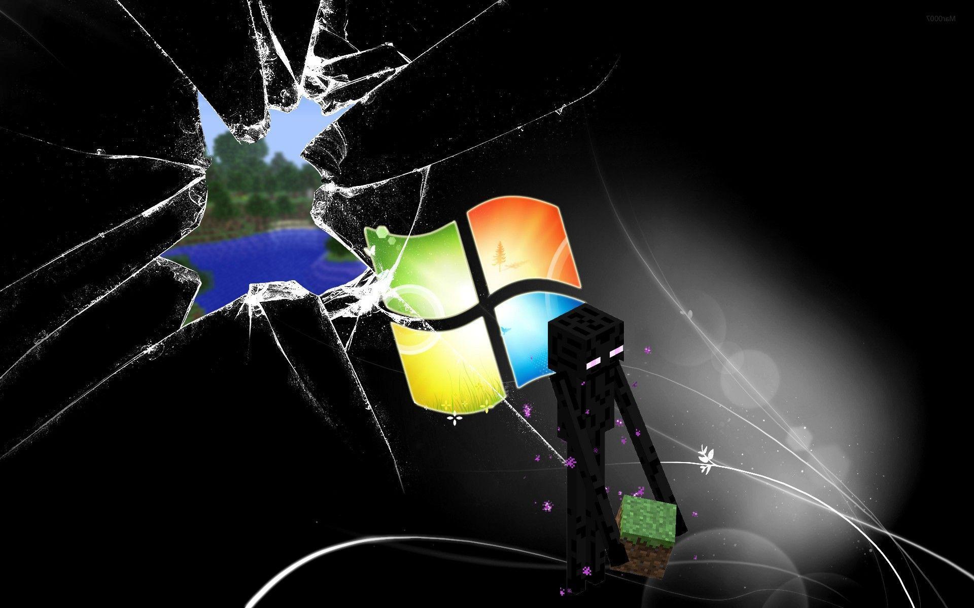 Minecraft, Enderman, Window, Video Games Wallpaper HD / Desktop