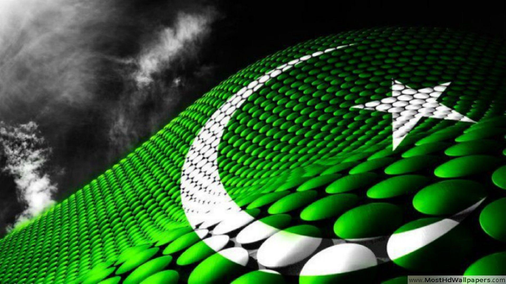 Beautiful 3D Pakistani Flag Best Wallpaper For Desktop Free Hd