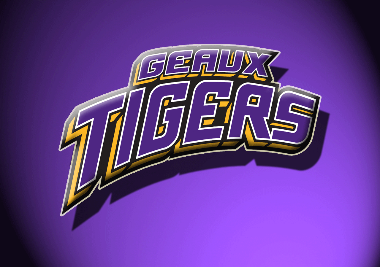LSU Football Geaux Tigers Desktop Computer Wallpaper Background