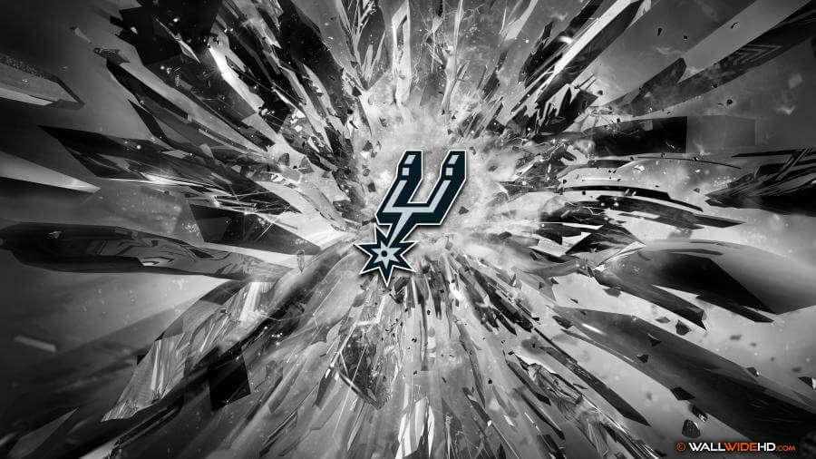 San Antonio Spurs 2015 Logo basketball 4K Wallpaper