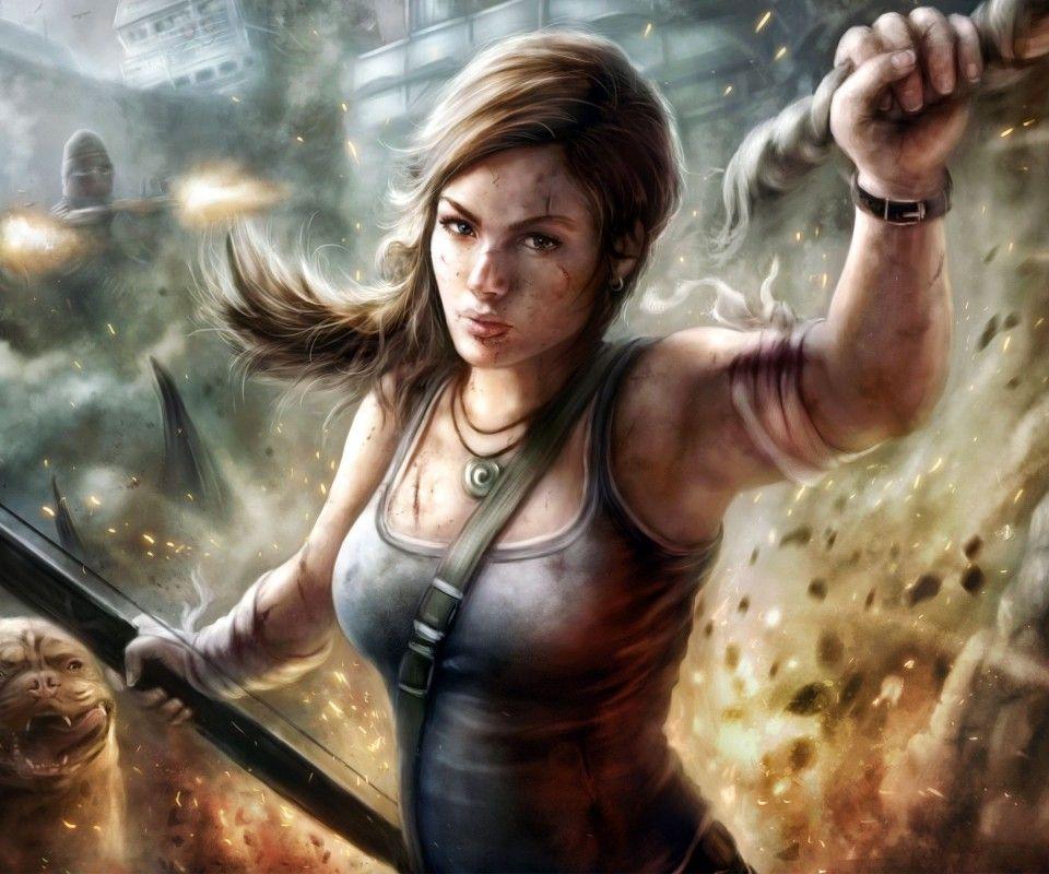Tomb Raider Game Beautiful Lara Croft Desktop Wallpaper