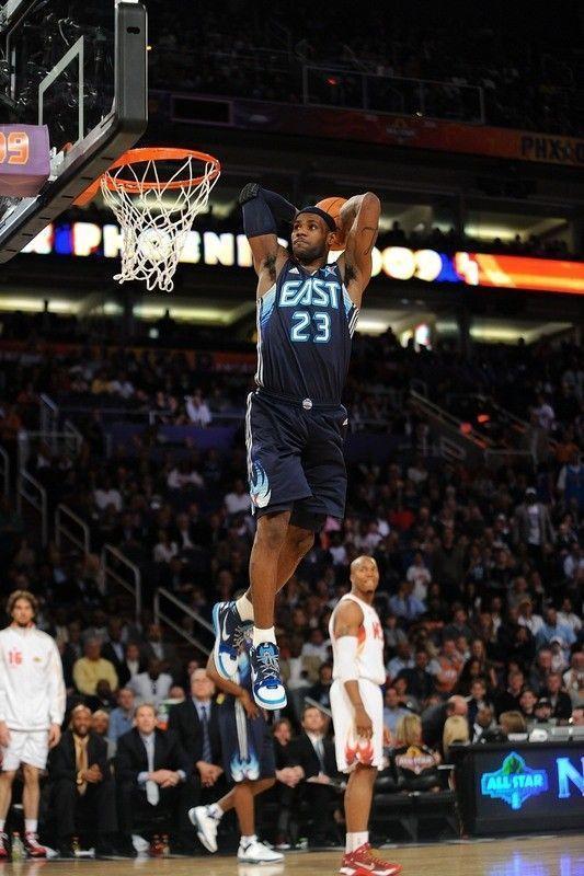 NBA All Star Game Wallpaper with east LeBron James dunk