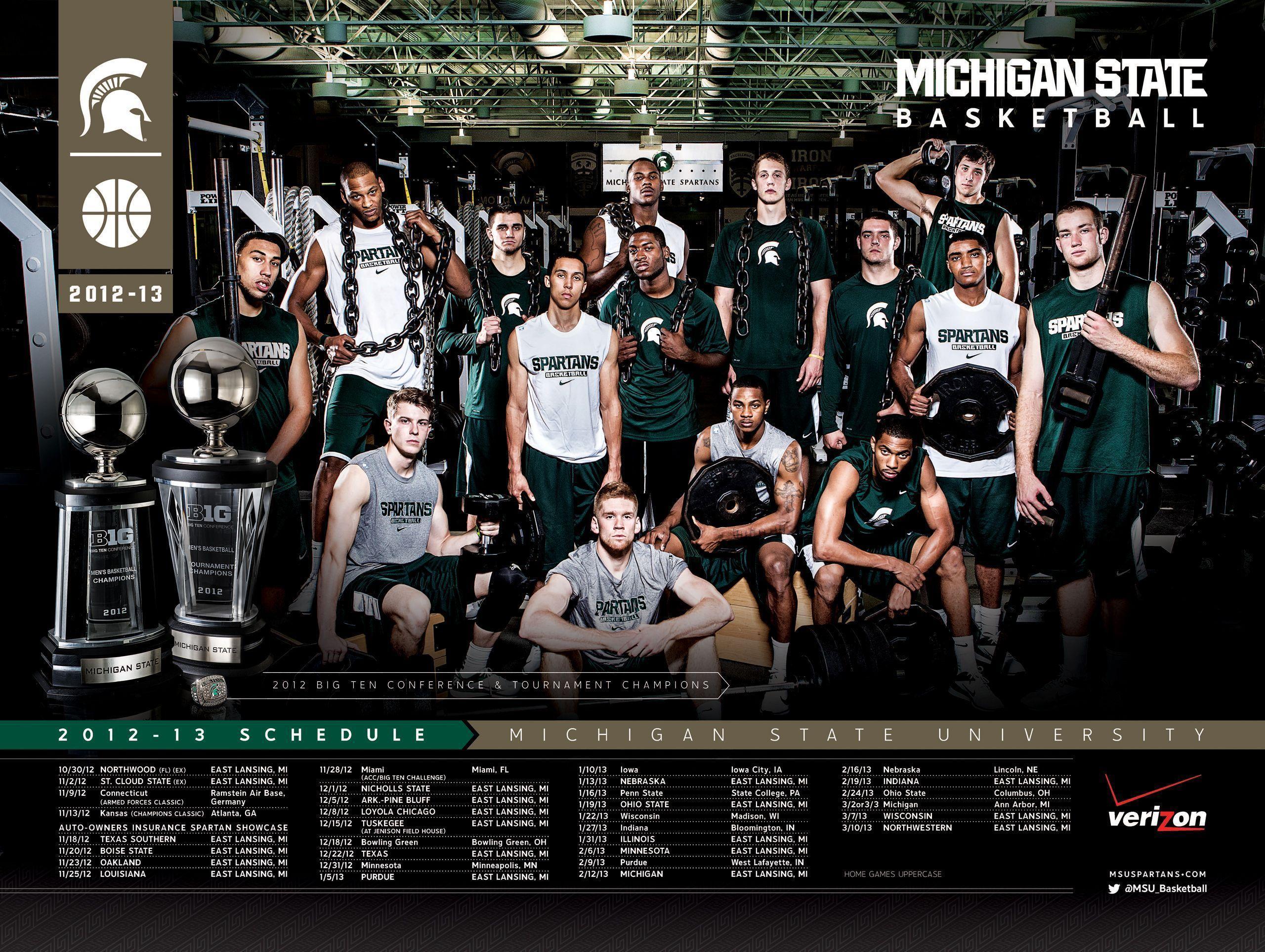 Michigan State Basketball Wallpaper Schedule