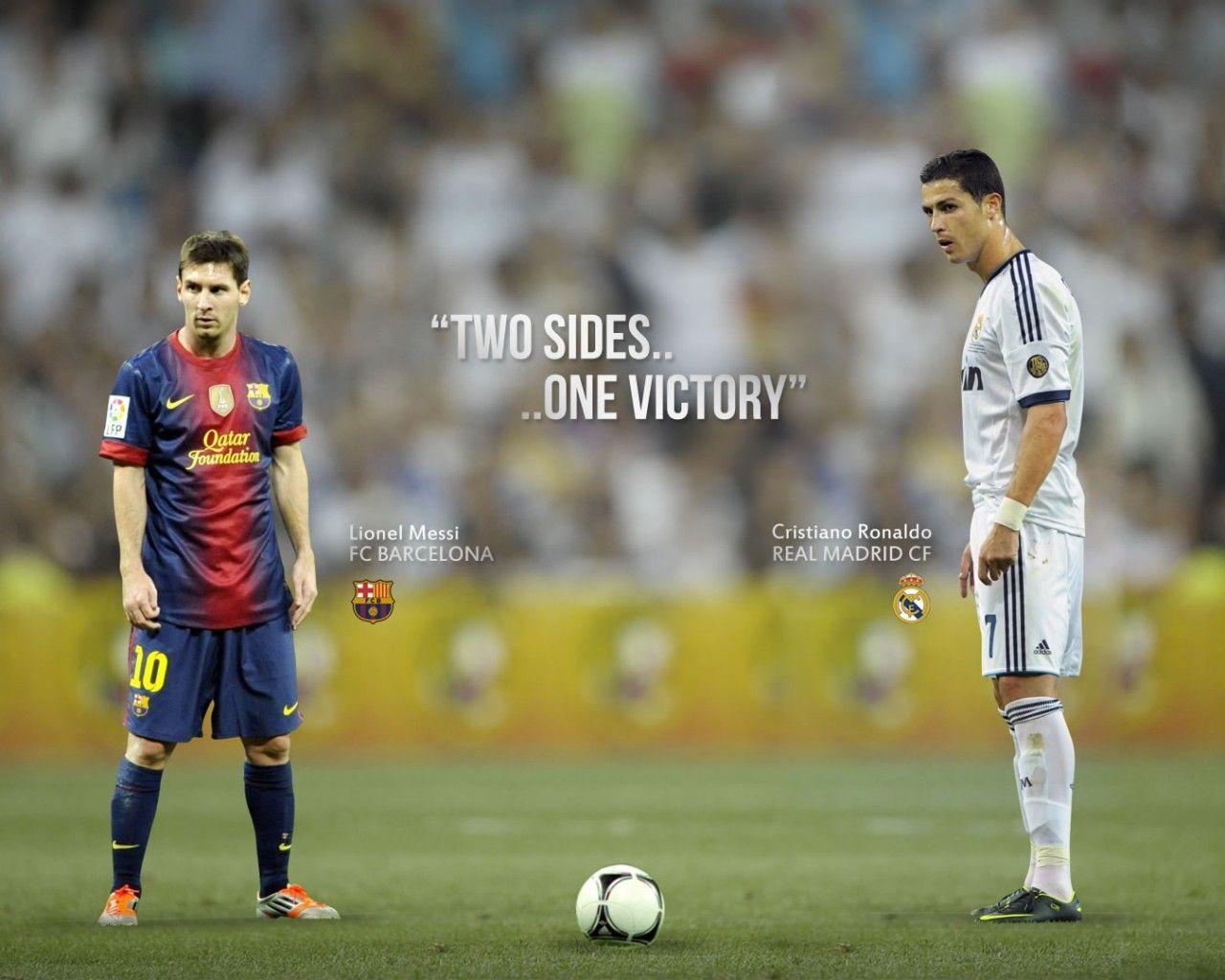 Ronaldo and Messi wallpaper