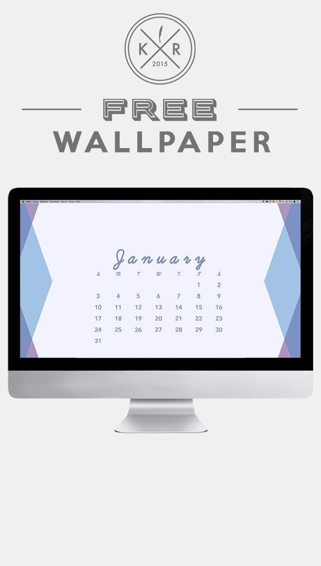January 2016 calendar for free, flower background. Free wallpaper