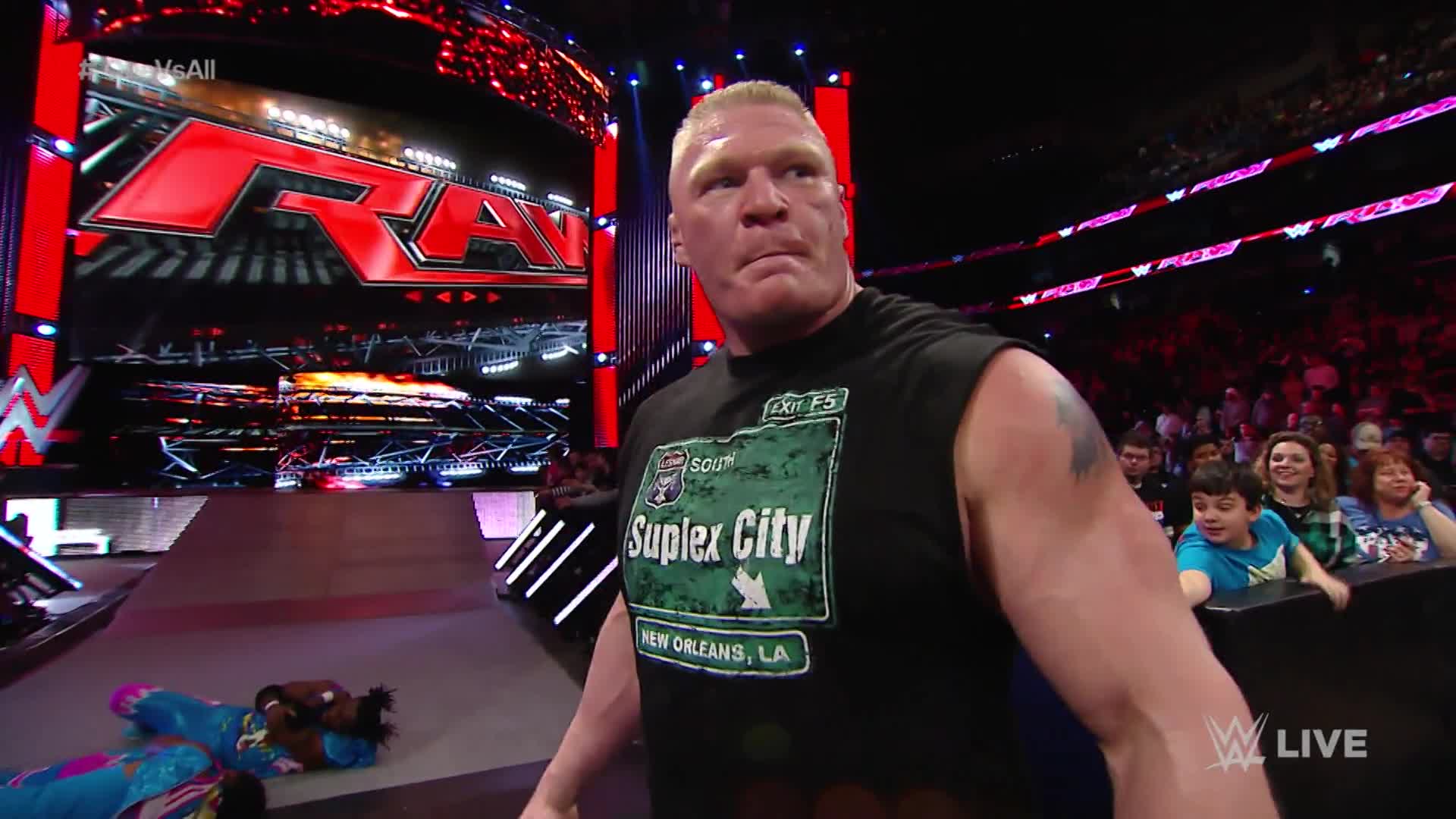 WWE Raw: Brock Lesnar to compete in 2016 Royal Rumble Match. WWE
