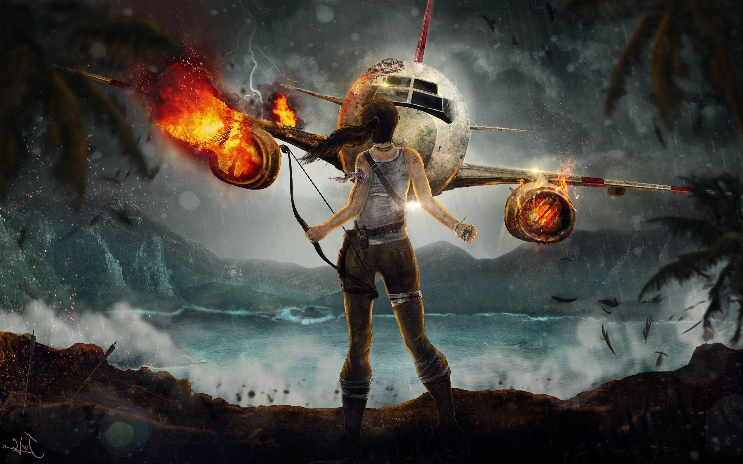 artwork, Tomb Raider, Lara Croft Wallpaper HD / Desktop