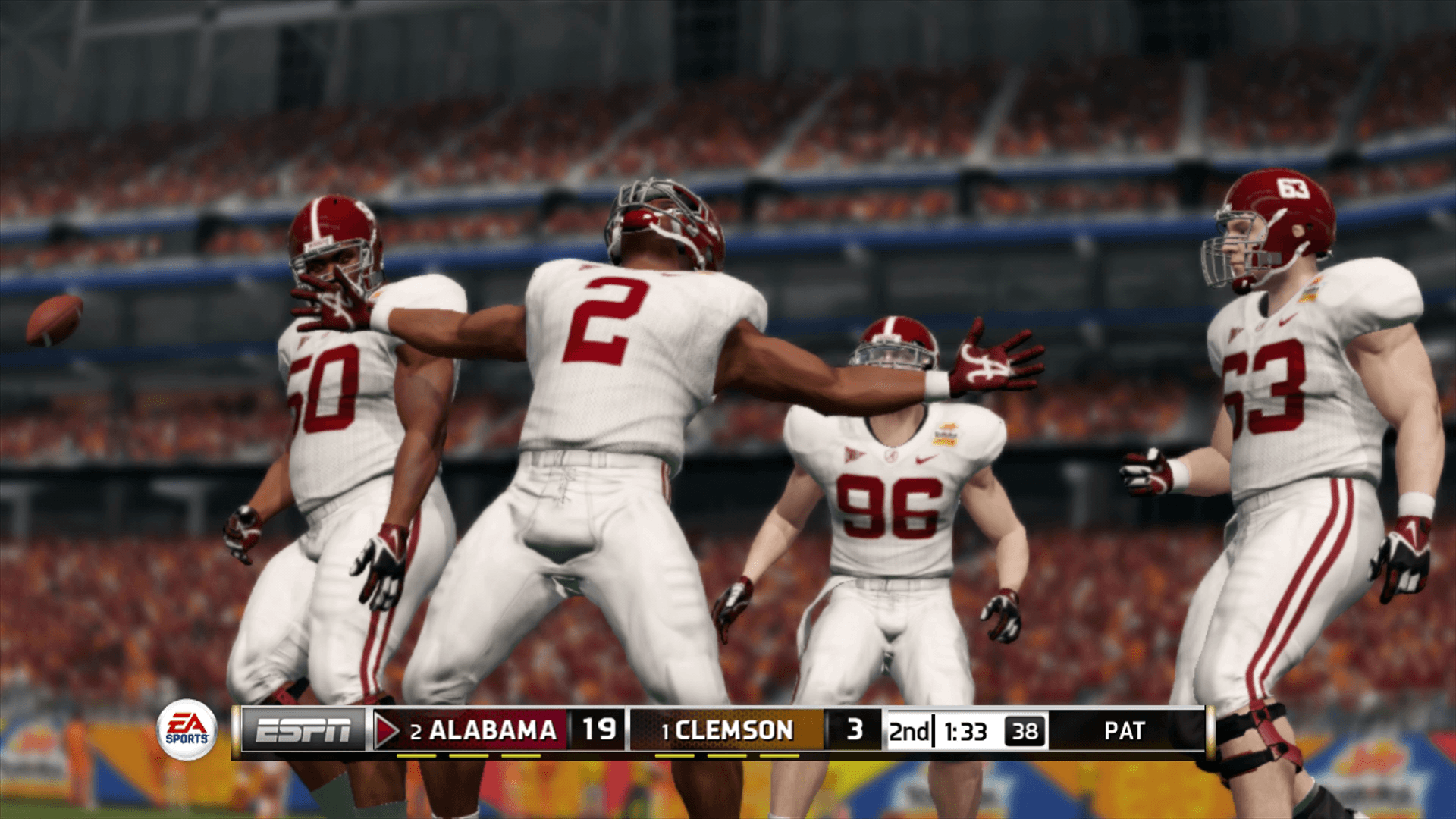 Alabama Defeats Clemson In EA Sports Simulation &;Bama Roll