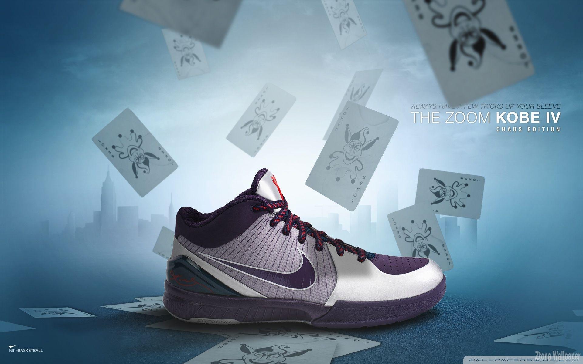 Kobe Iv Nike Basketball Sneakers Wallpaper