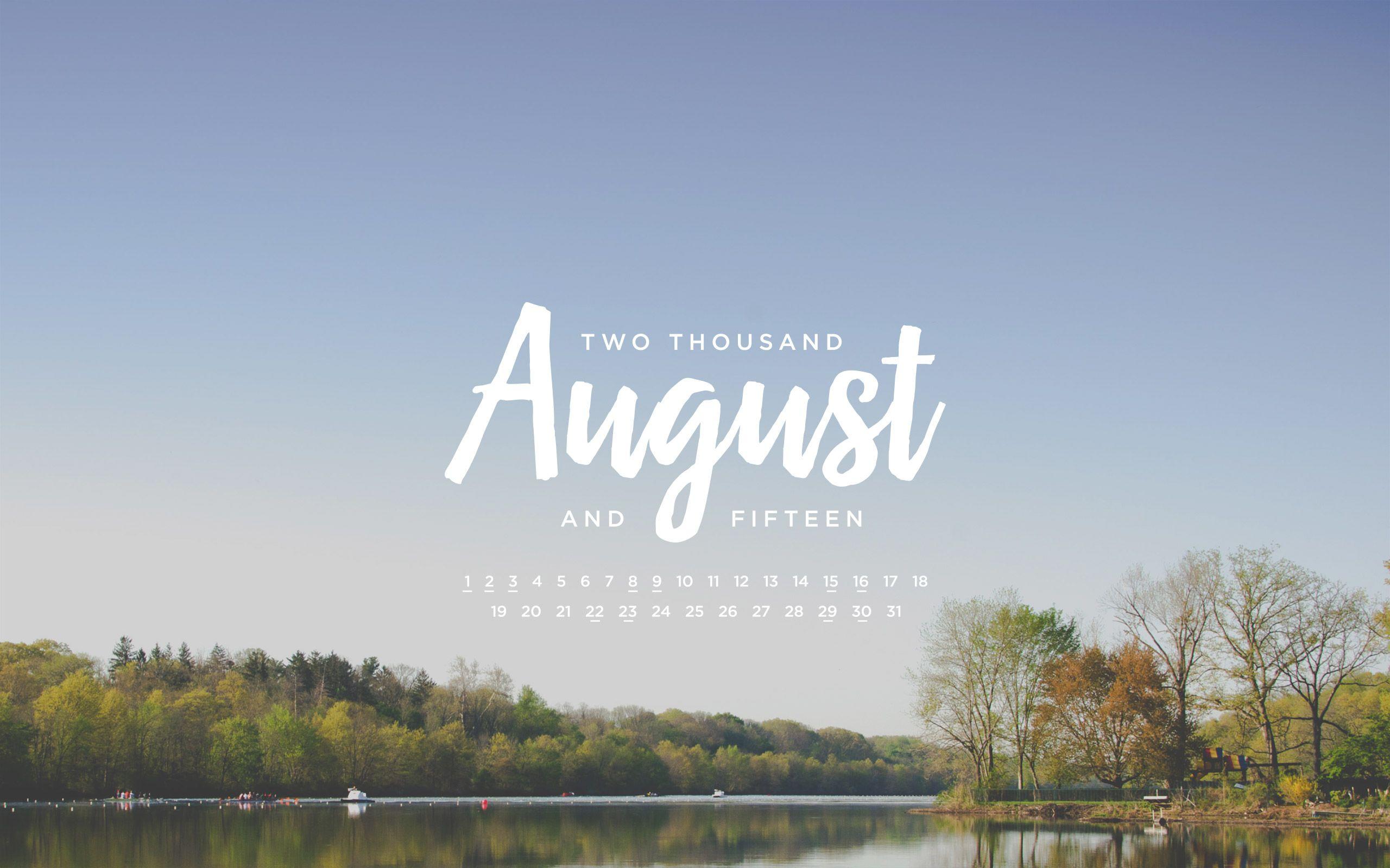 August 2015 Calendar Wallpaper