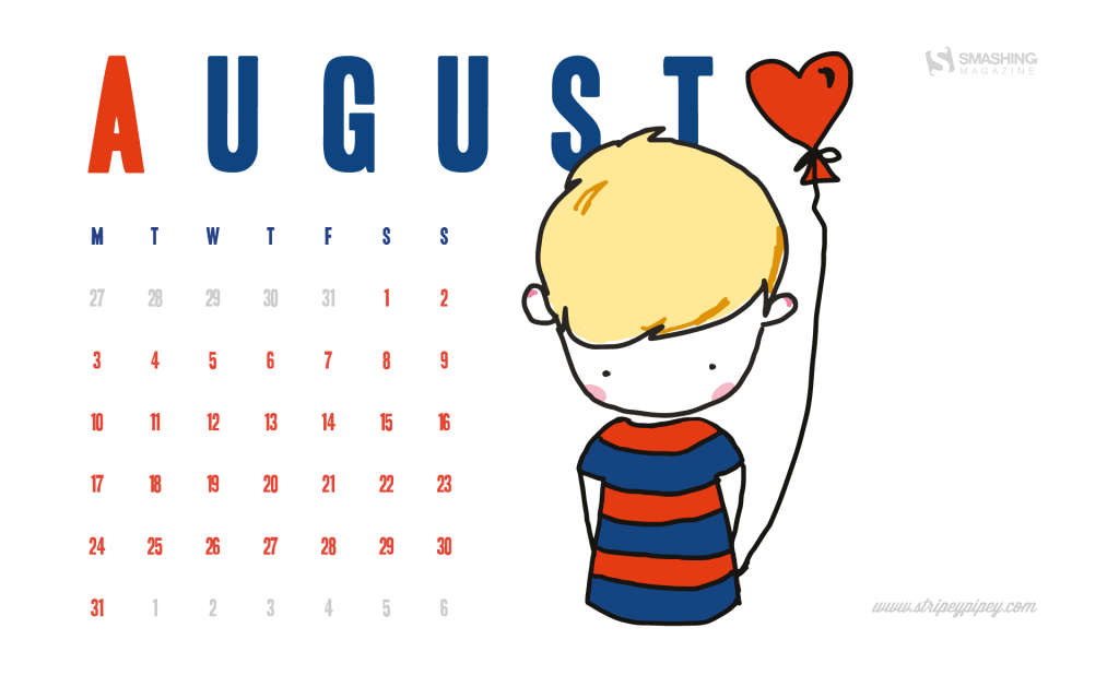 August 2015 Calendar Wallpaper