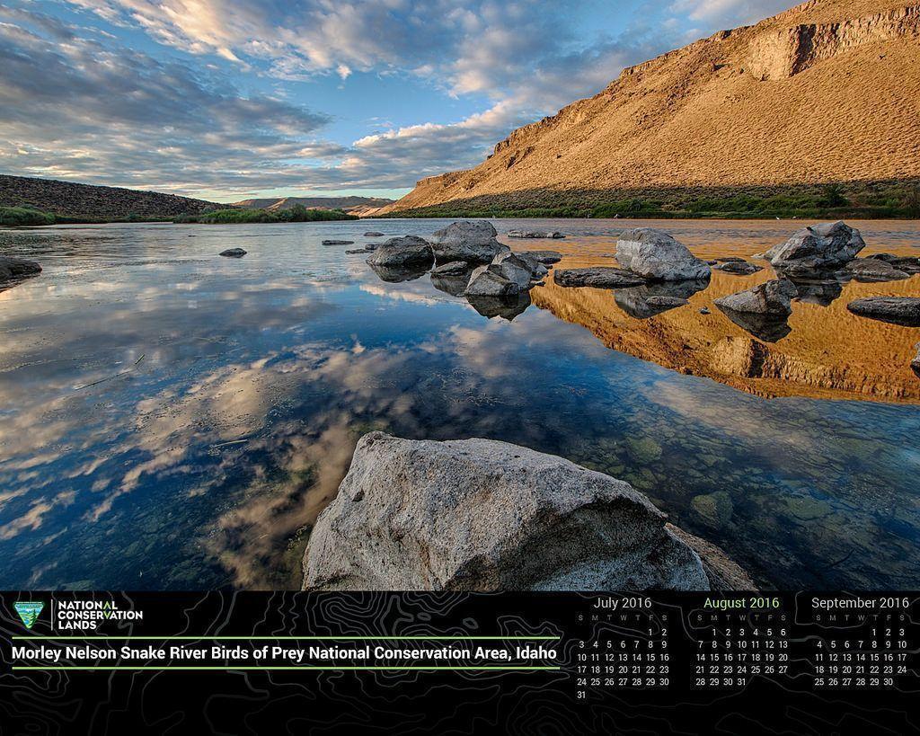 August 2016 Calendar in Honor of #conservationlands15: Desktop