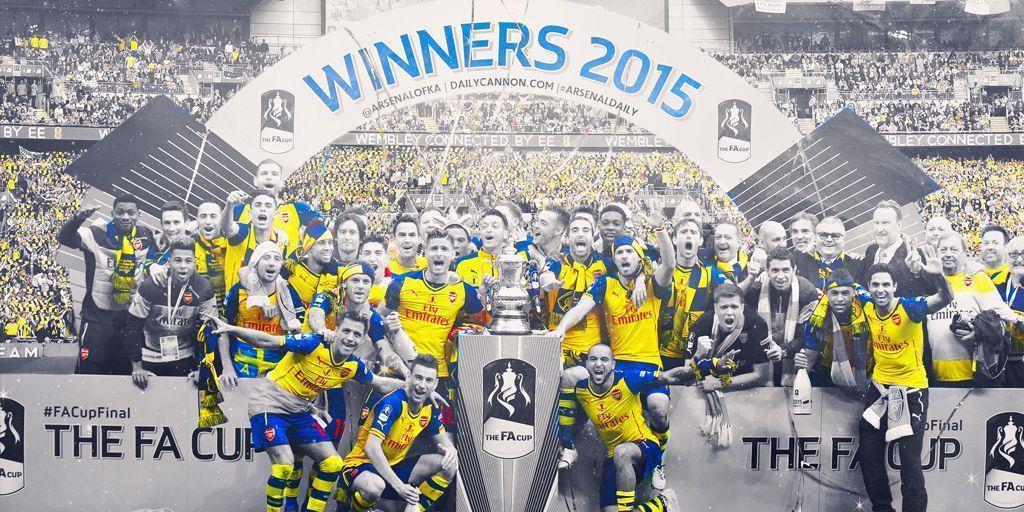 Exclusive Arsenal 2015 FA Cup Winners Wallpaper, header and cover