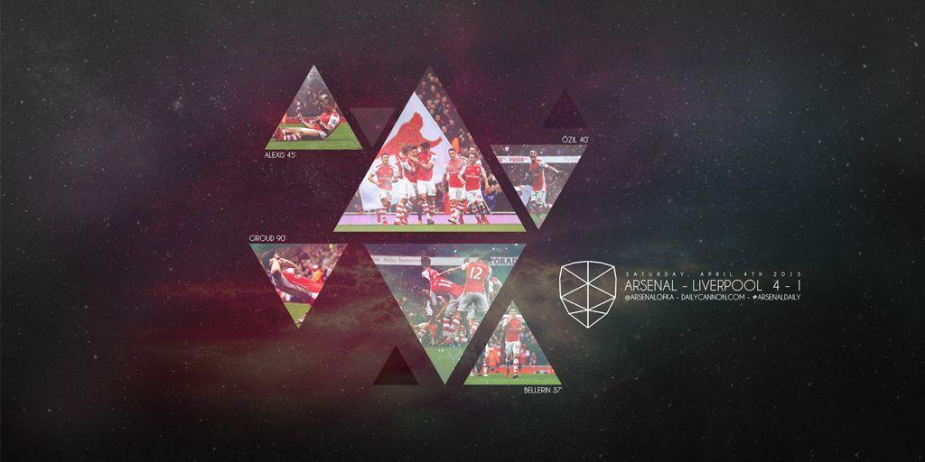 Arsenal smash Liverpool: Wallpaper, headers and covers