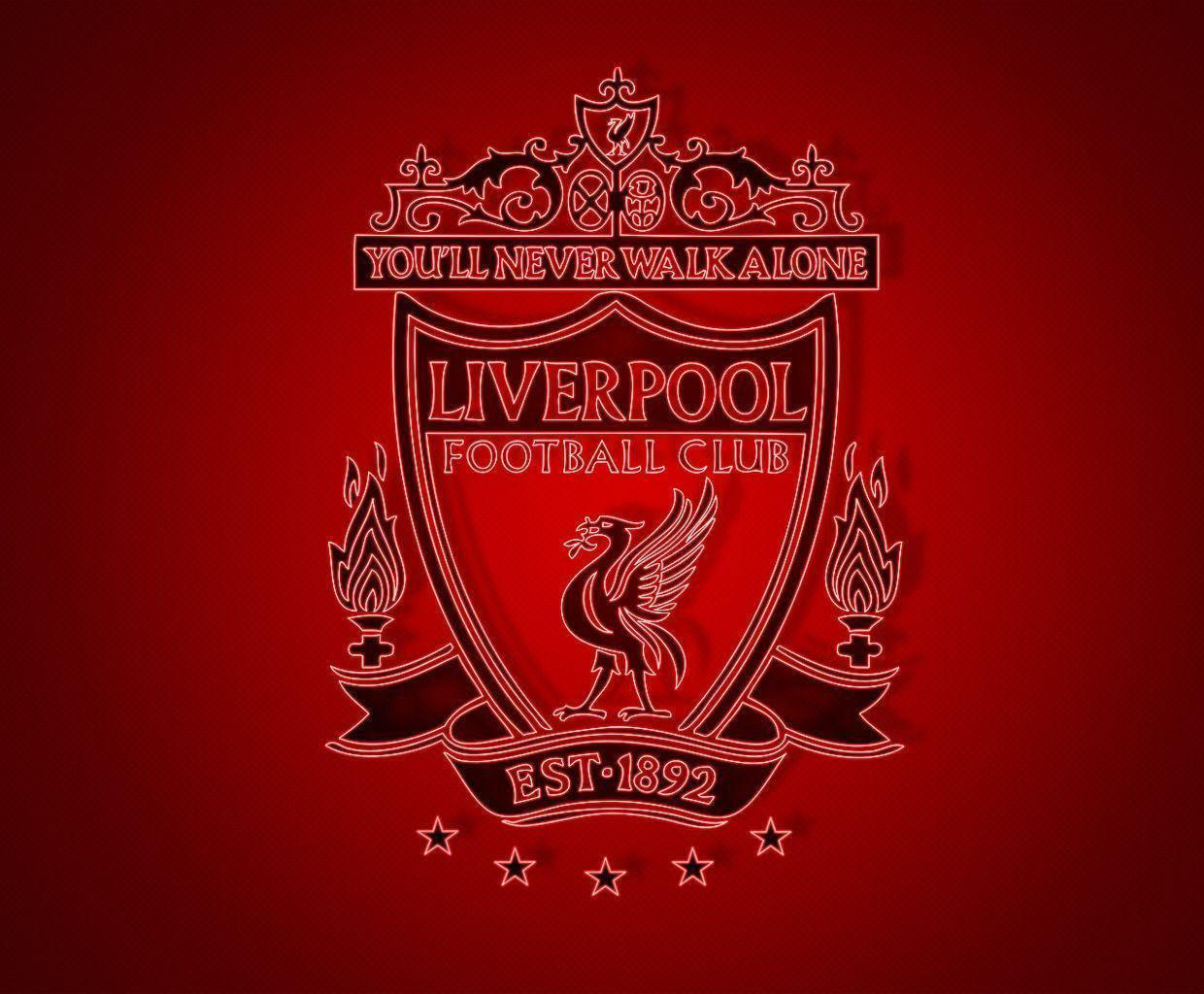 Liverpool Logo Sport 3D Gold HD Wallpaper Desktop. High