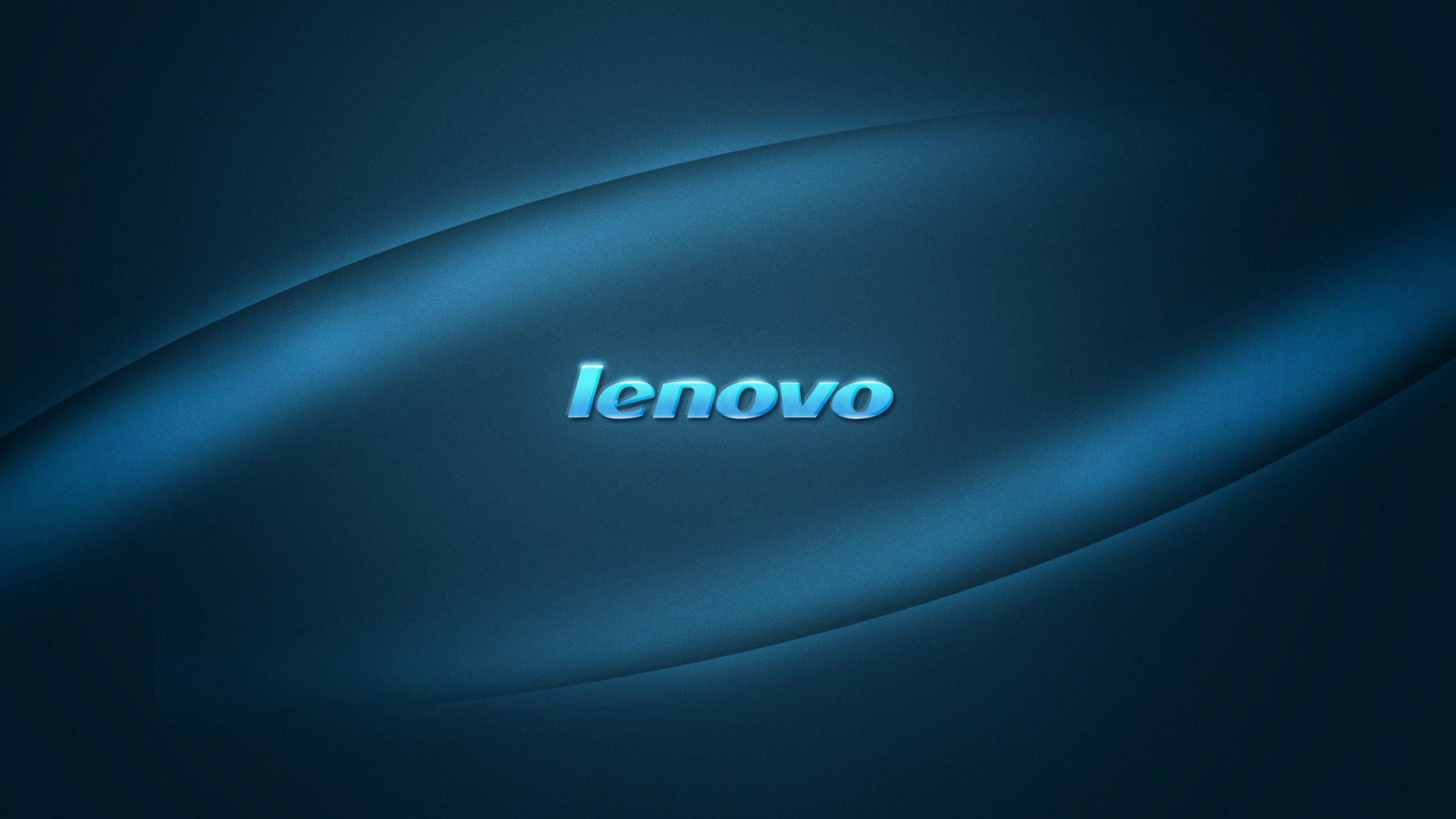 Wallpaper Lenovo Blue Light Computer On Line 2560x1440