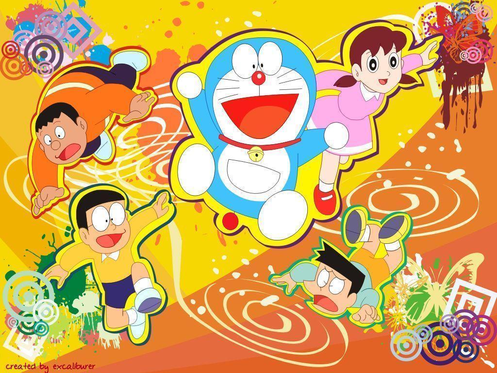 Doraemon And Friend Old Art Wallpaper, Size: 1024x768