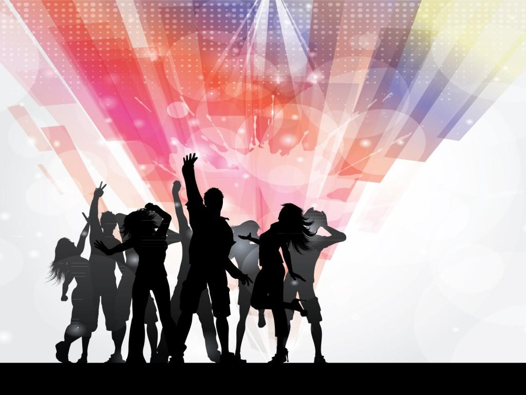 Disco Party People Ppt Background Design Holiday Music. HD