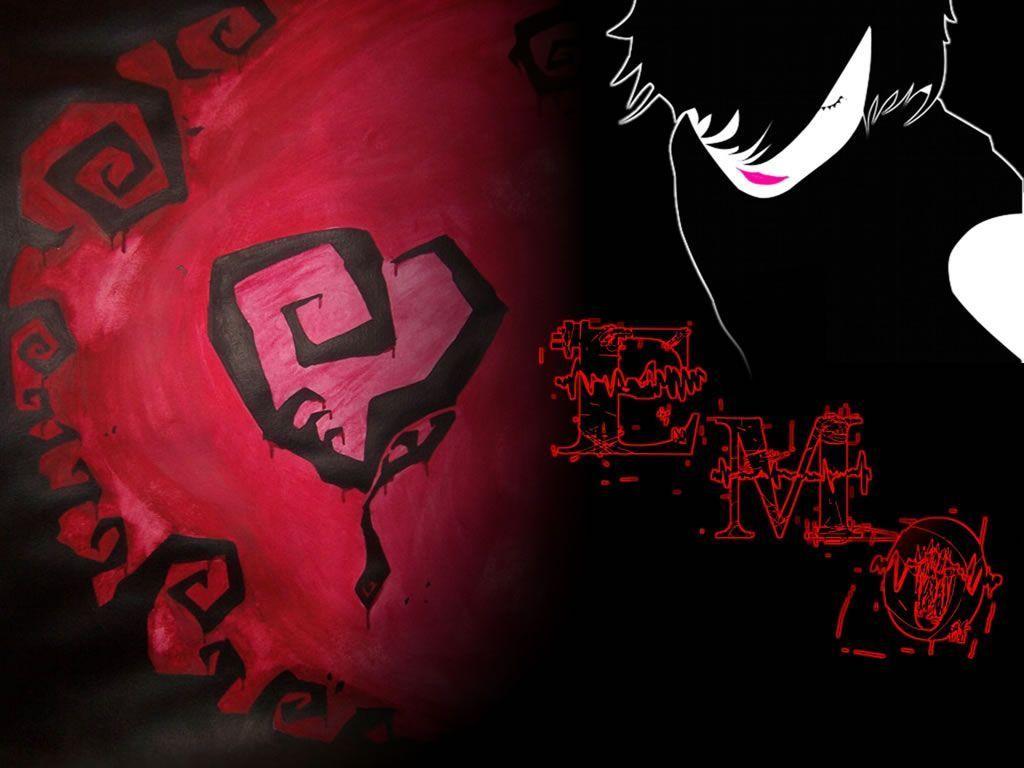 Emo Love Wallpaper Background