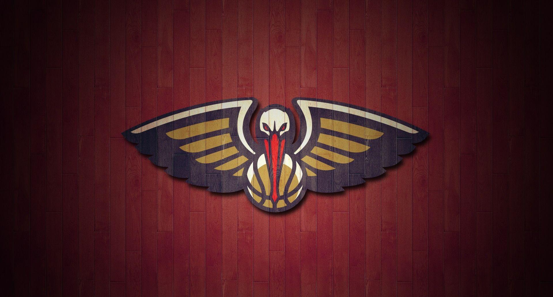 NBA New Orleans Pelicans Logo Team Red wallpaper HD 2016