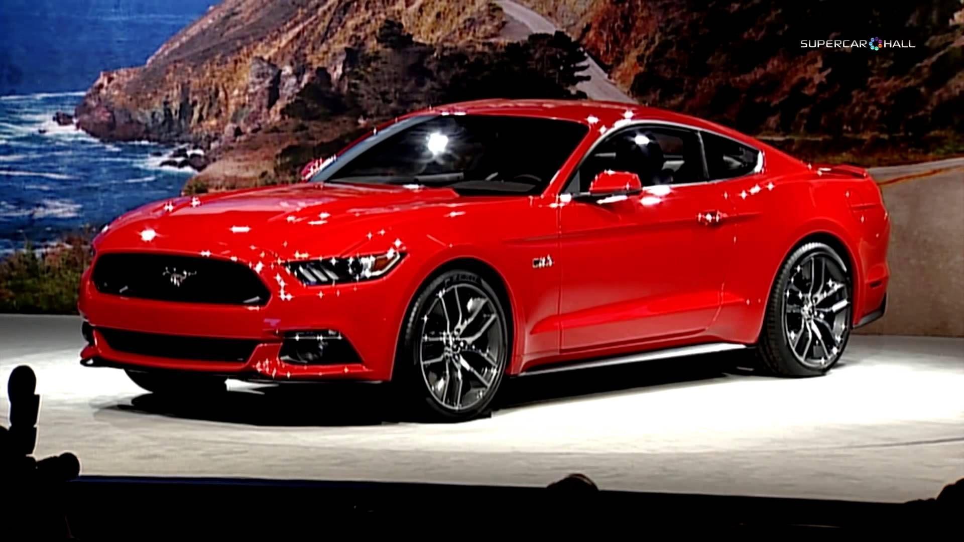 Picture 2016 Ford Mustang GT Red Colors Cool Wallpaper