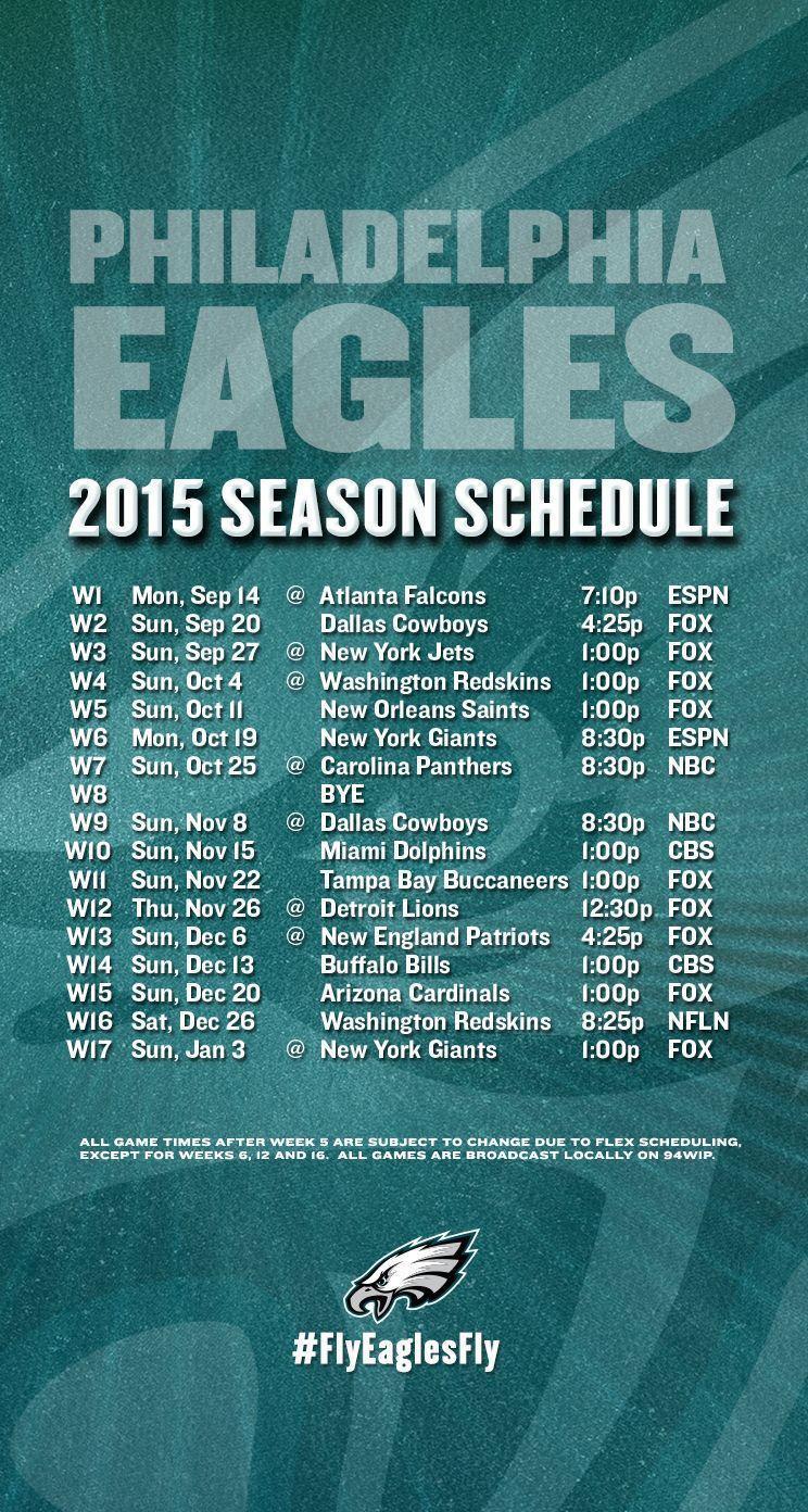 Philadelphia eagles 2015 schedule wallpaper
