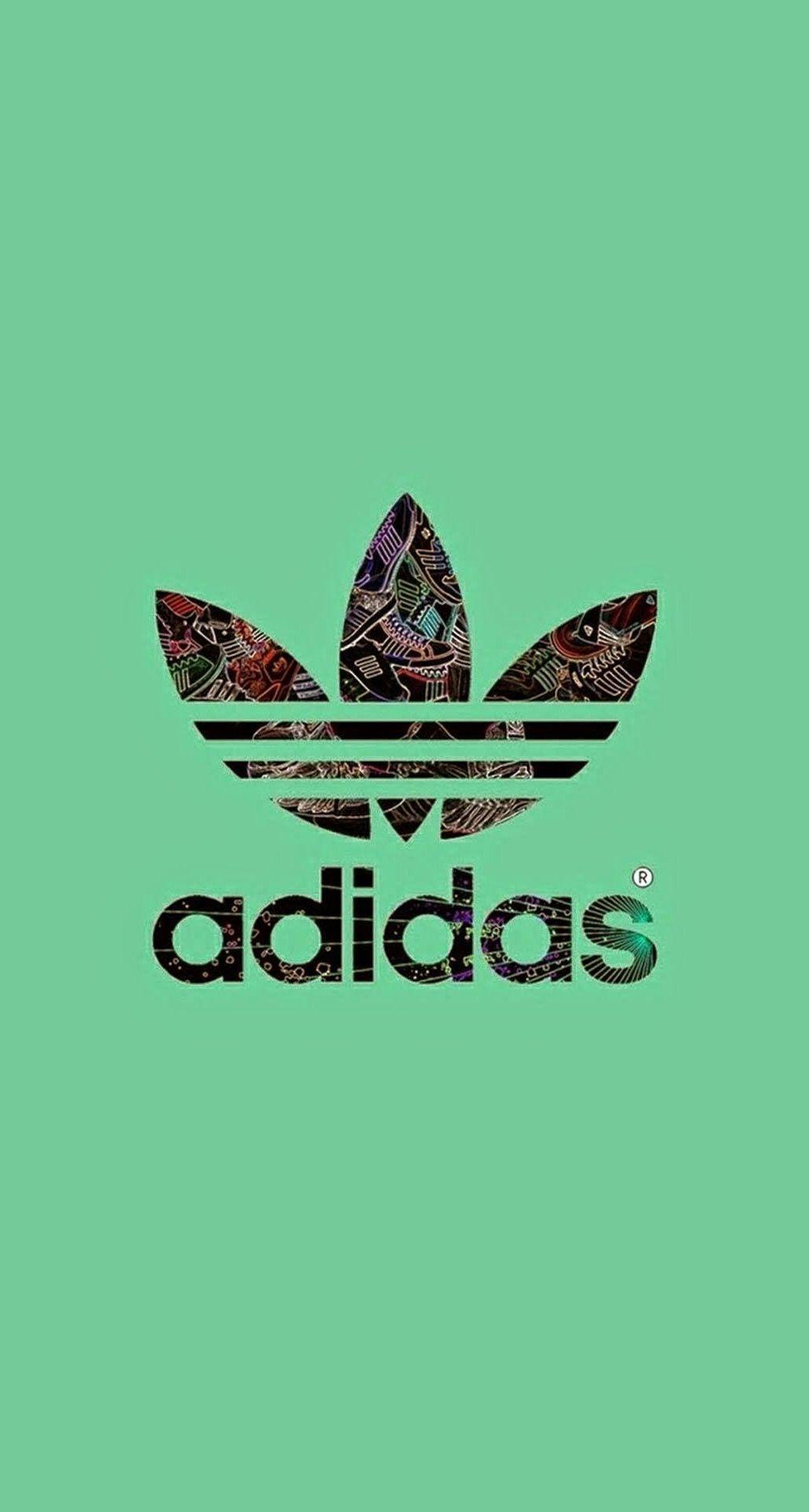 Adidas Logo Green Background iPhone 6 Plus HD Wallpaper / iPod