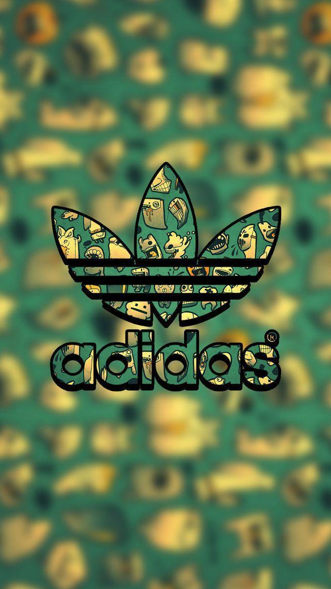 Adidas Lock Screen Logo Wallpaper For iPhone