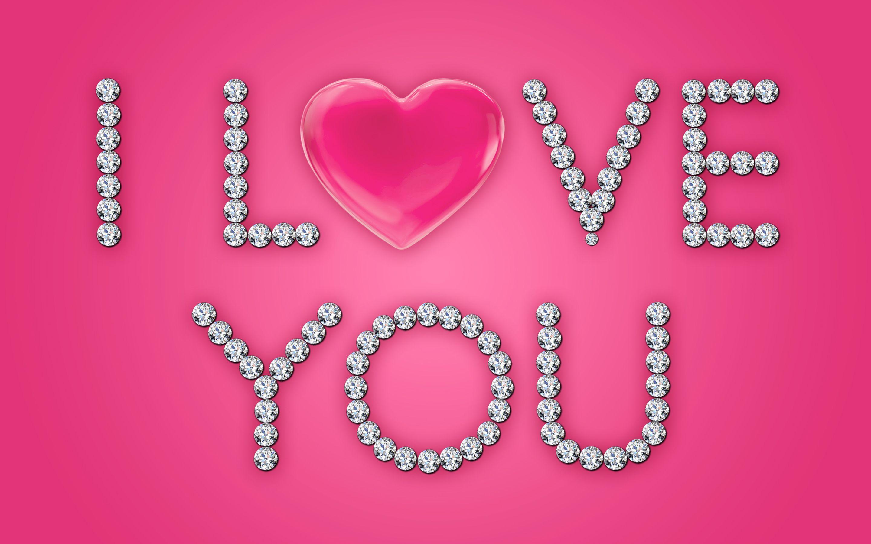 Pink Love Heart Wallpaper