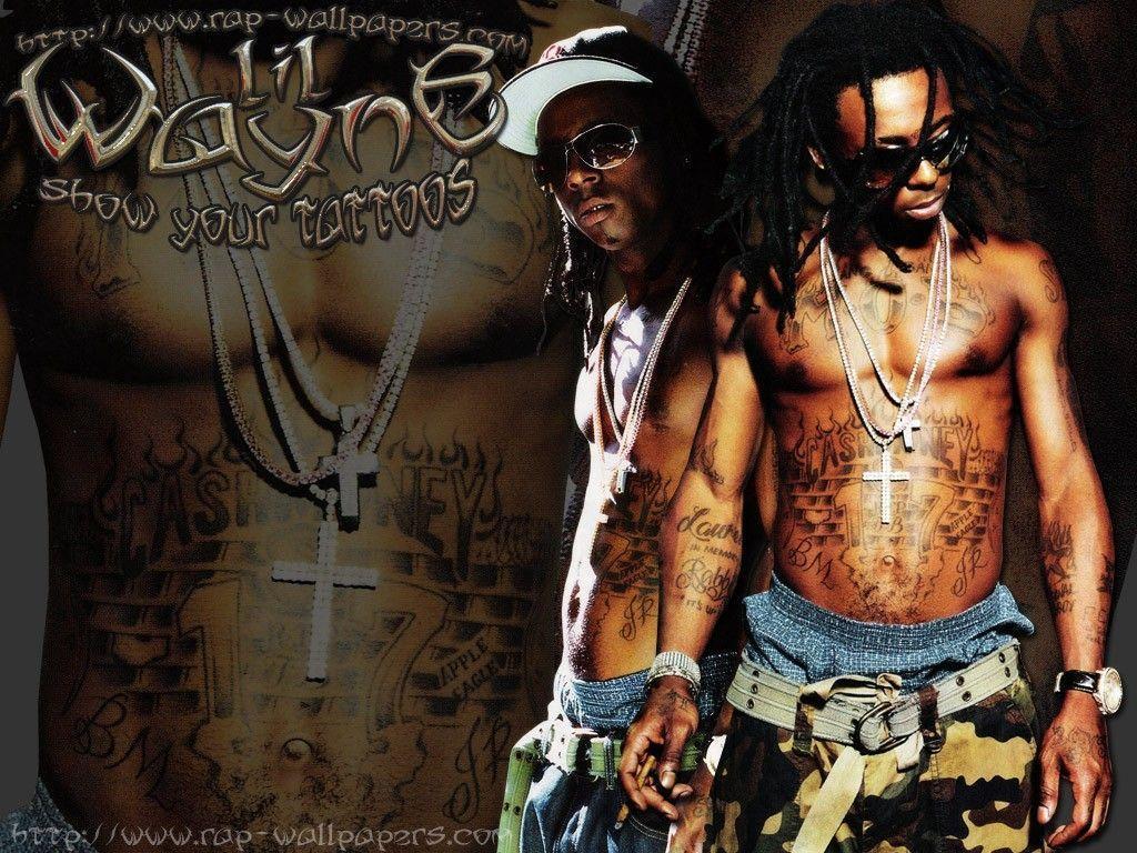 Lil Wayne Show Your Tattoos • Rap Wallpaper