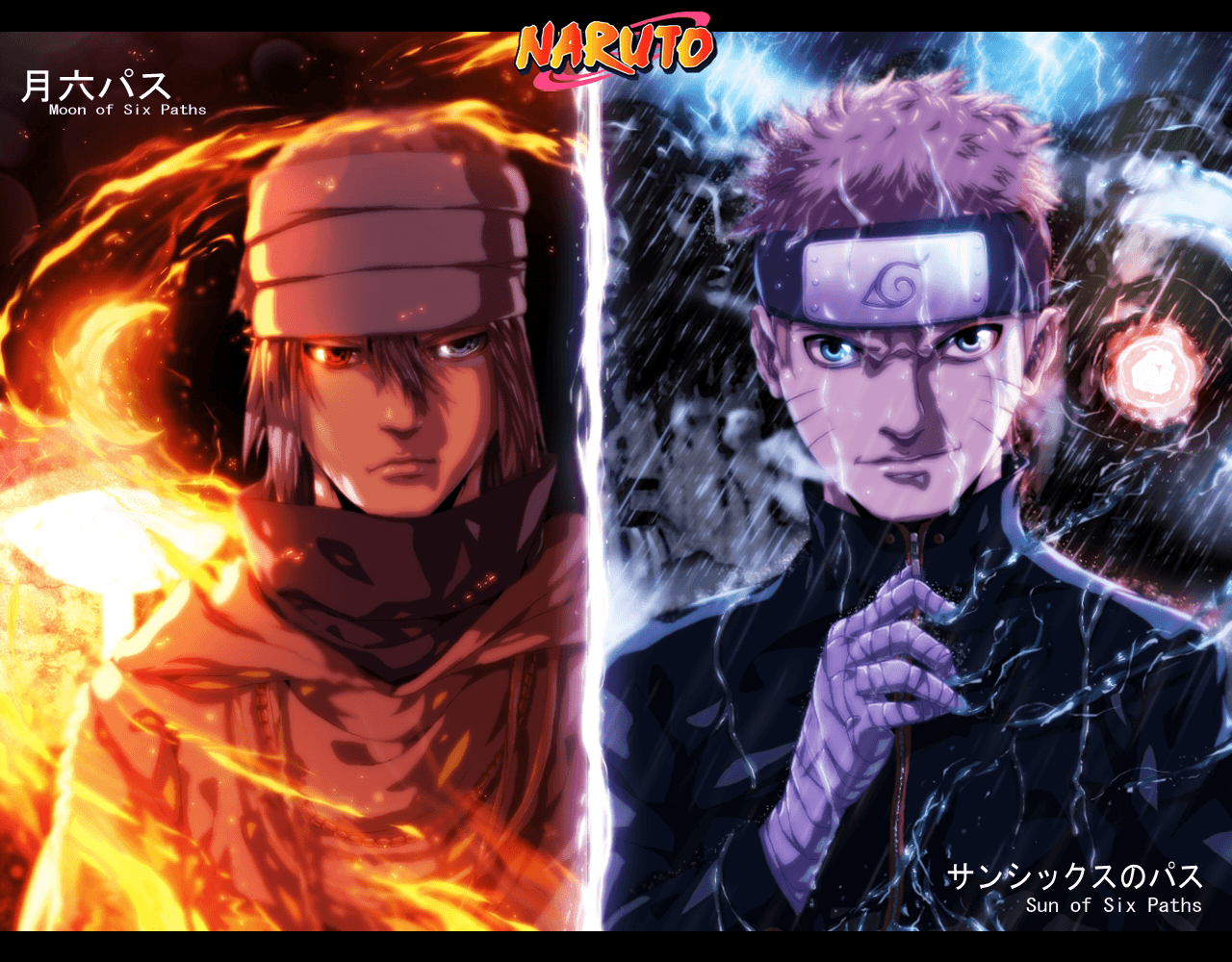 Sasuke (Moon Of Six Paths) and Naruto (Sun Of Six Paths) Computer