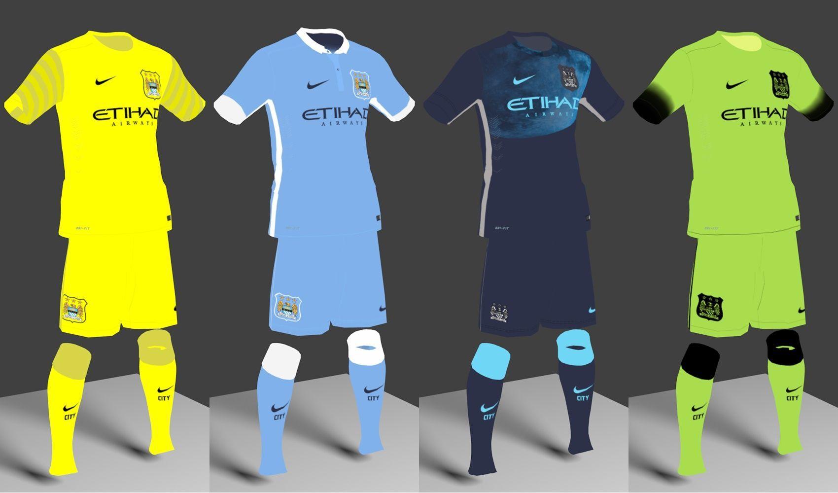 PES 2015 MCFC 15 16 Leaked Kits [FULL] By IDK