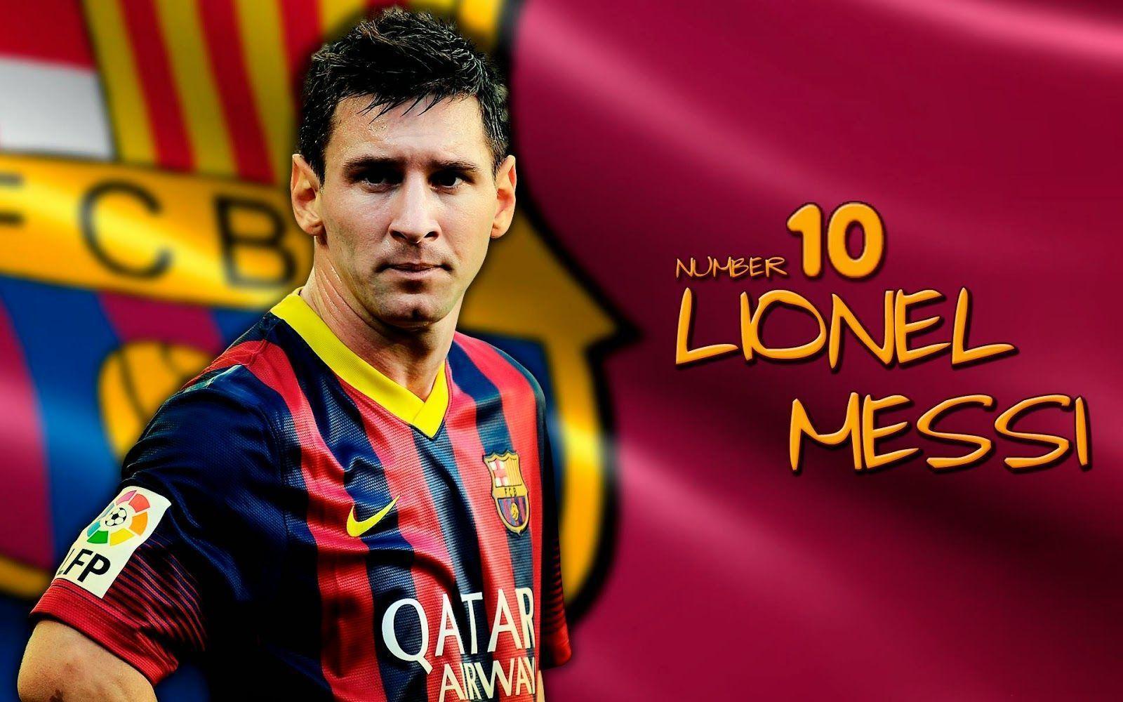 Messi Barcelona Logo wallpaper HD 2016 in Soccer