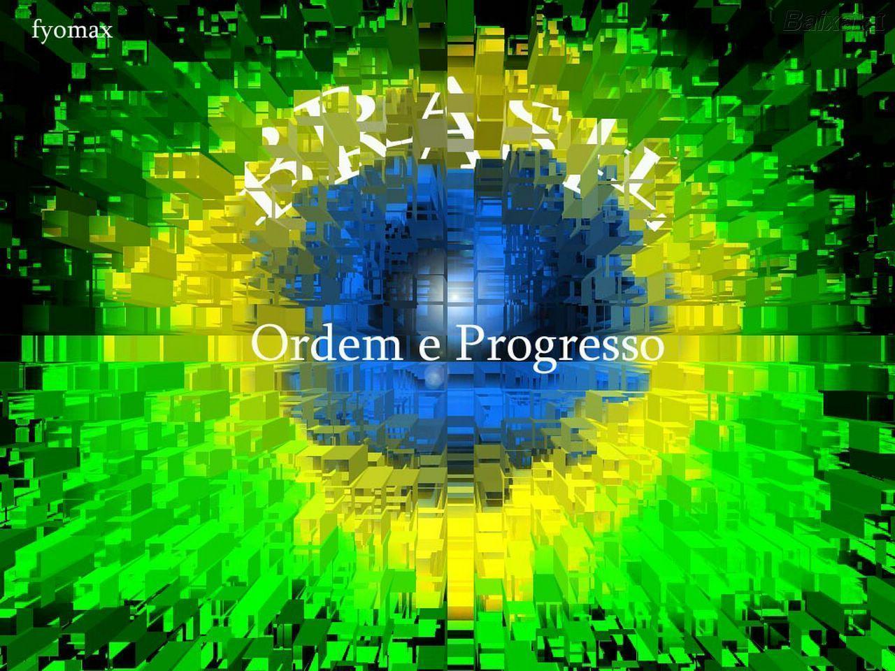 Bandeira do Brasil, abstrata Wallpaper Download