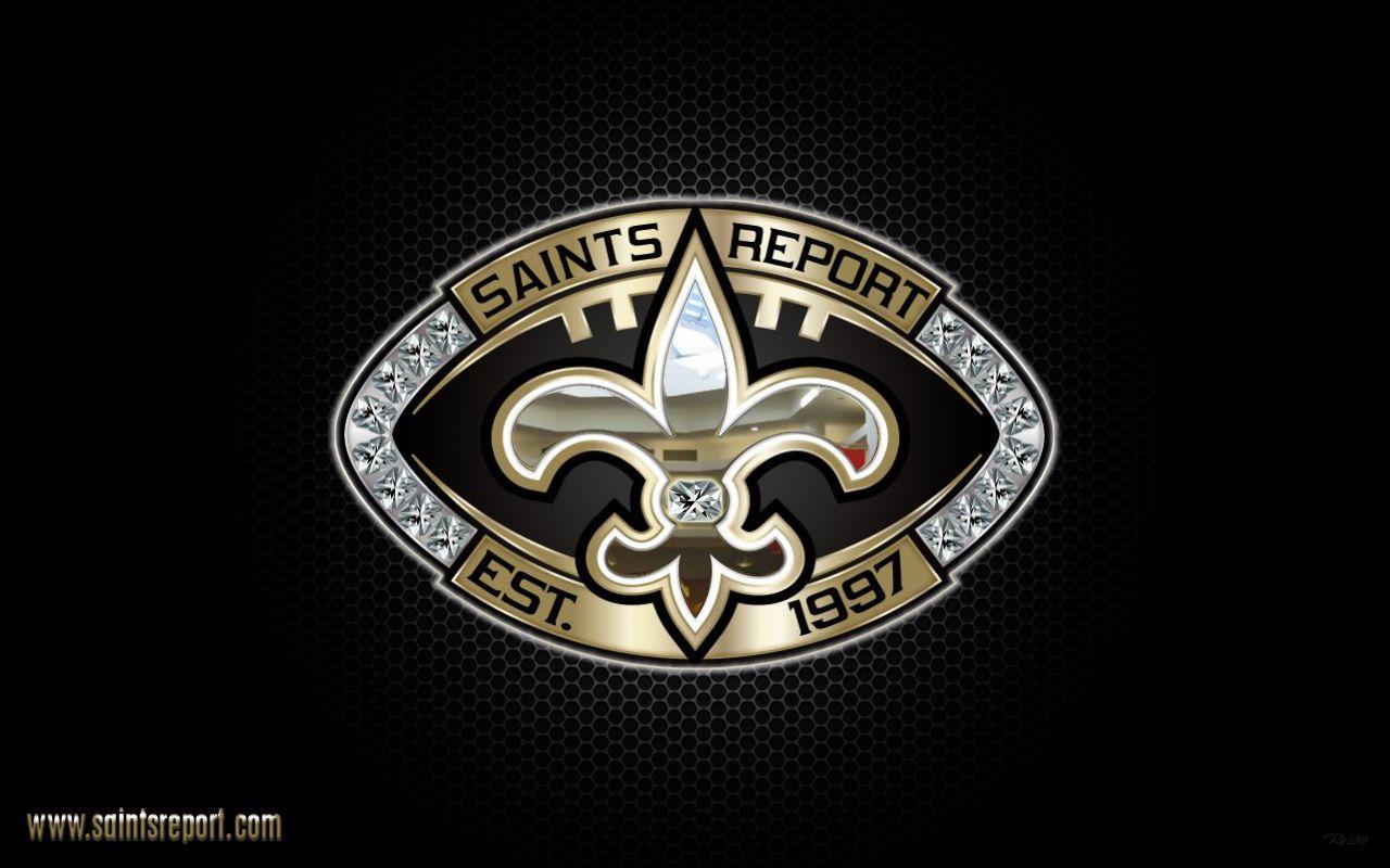 black background New Orleans Saints wallpaper