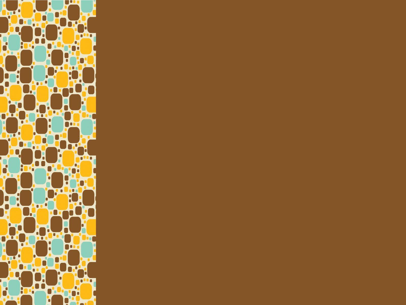 Little Squares Powerpoint & Frames, Brown