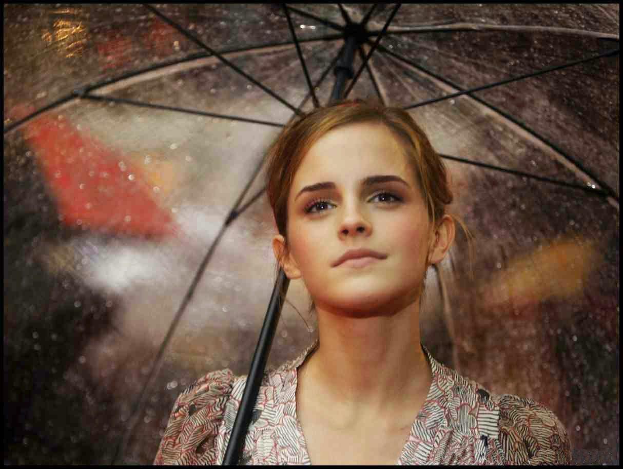 Girl in rain wallpaper. Most beautiful places in the world