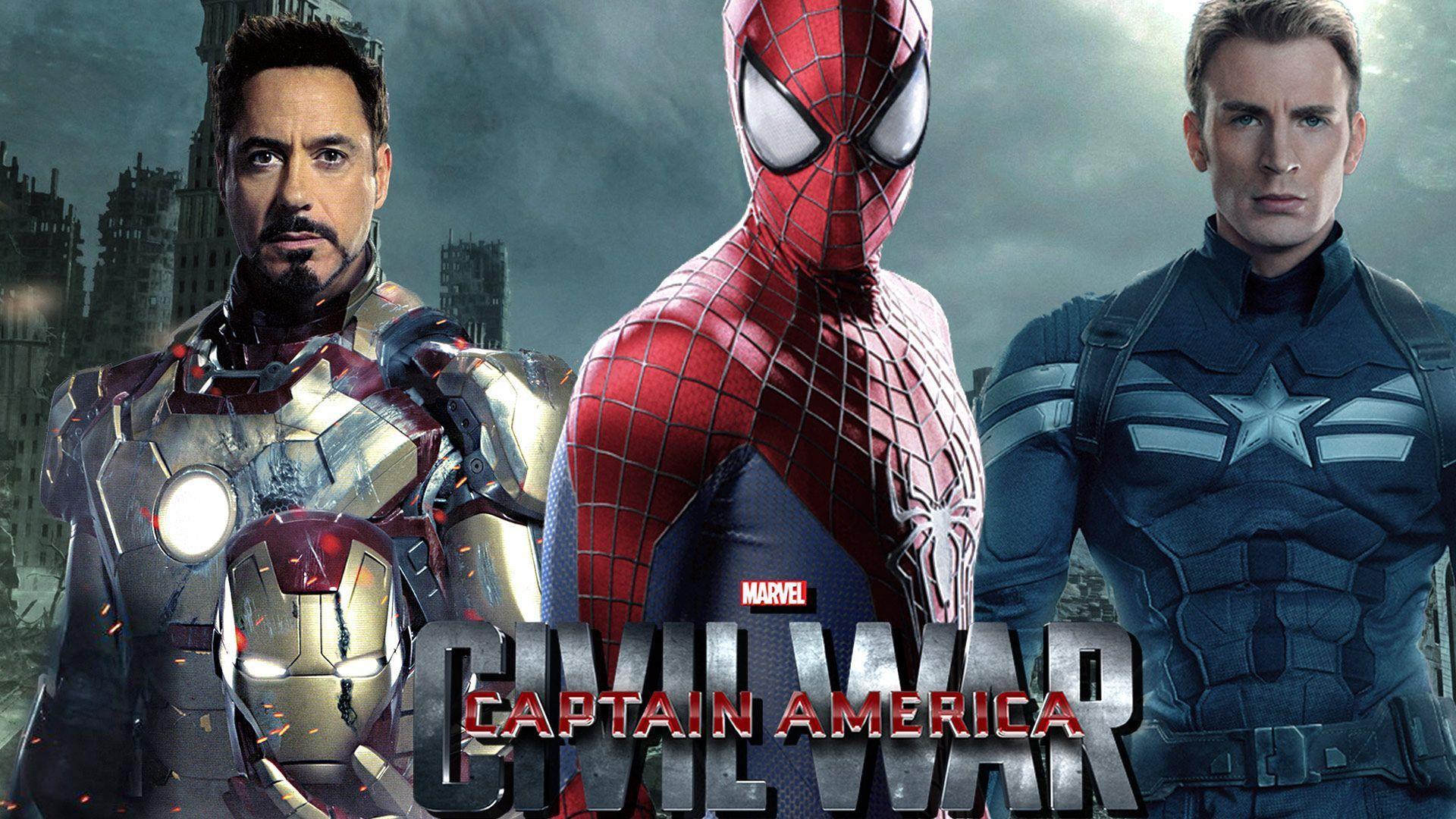 Captain America civil war spiderman wallpaper