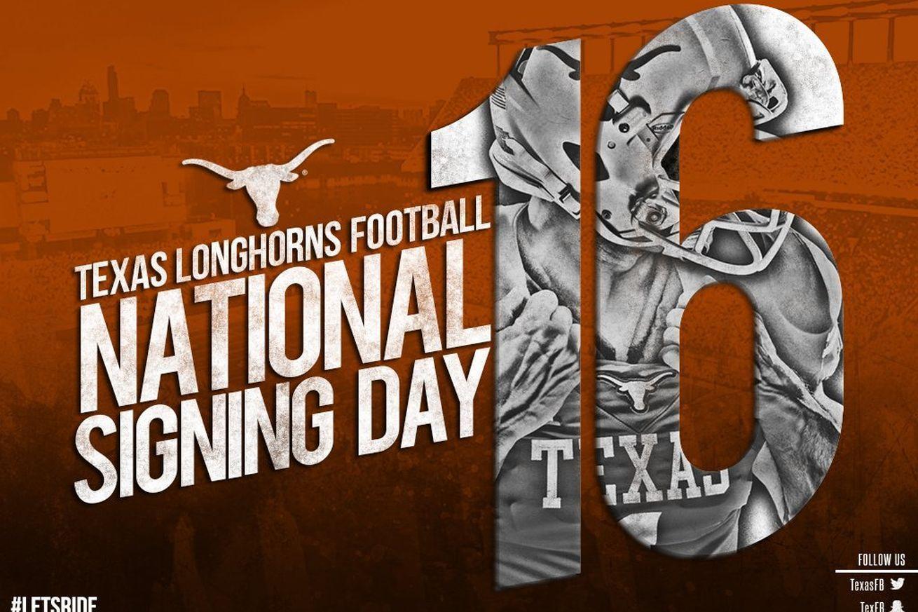 National Signing Day 2016 Longhorns Football Recruiting