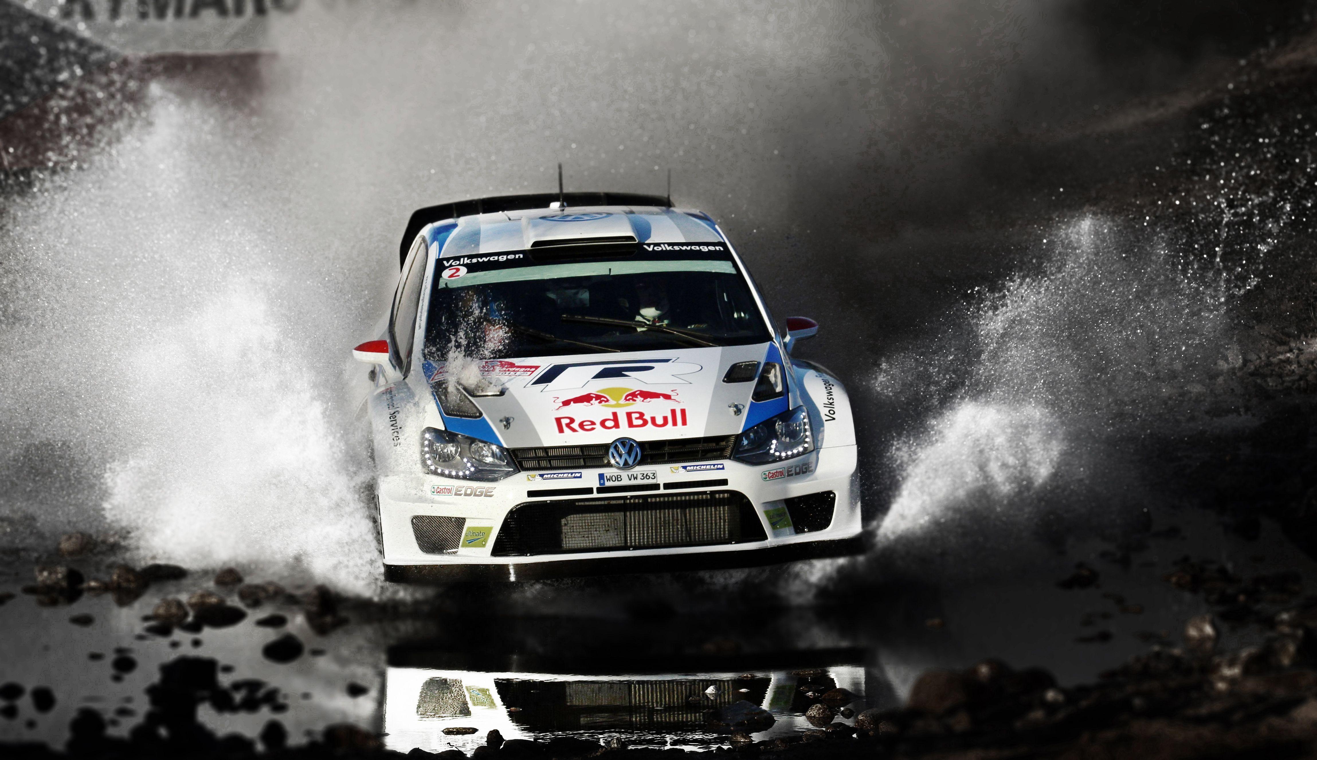 Wallpaper Volkswagen Tuning Spray Front Motion Polo WRC Rally