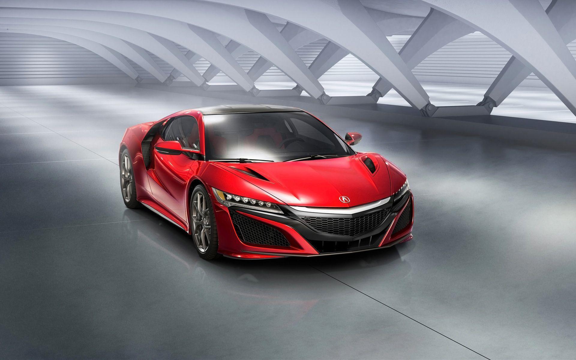 New ACURA NSX 2016 Red Car Wallpaper