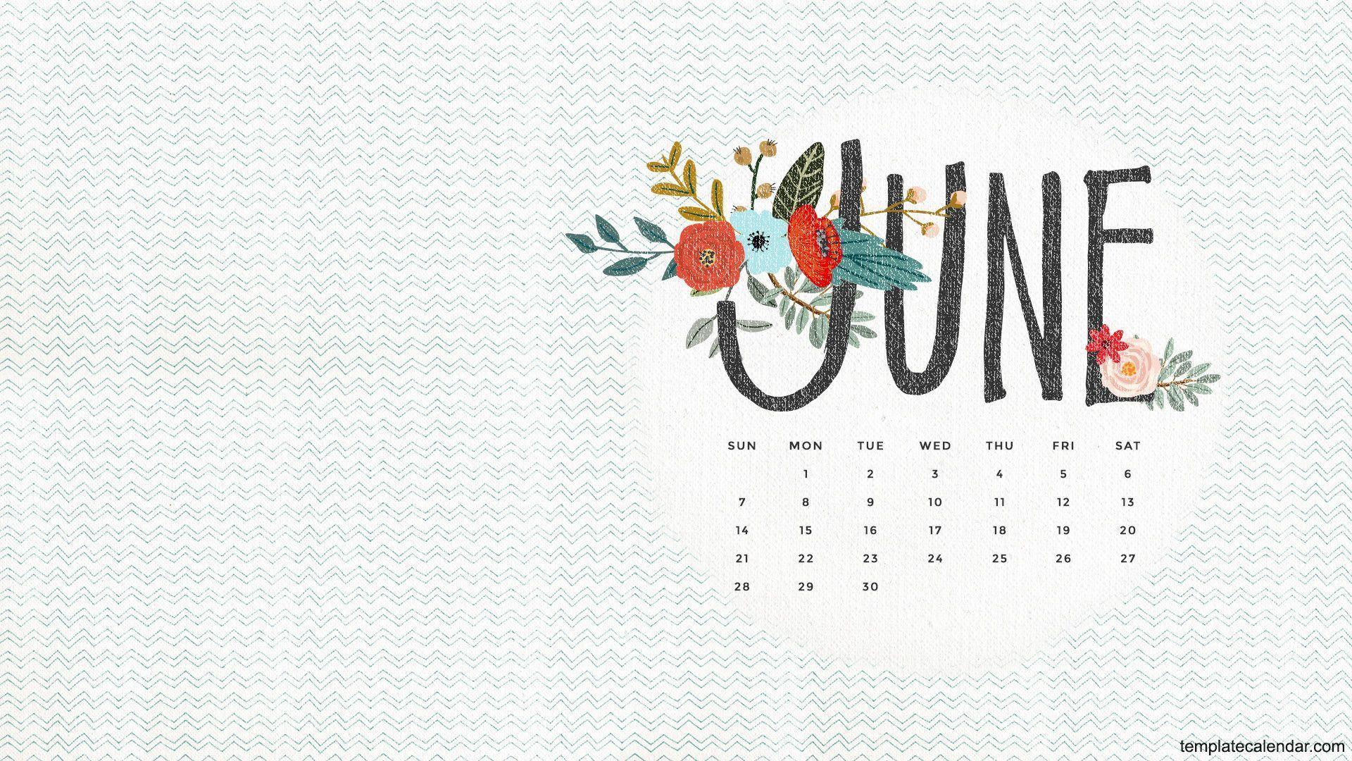 June 2016 Wallpaper With Calendar Monthly Calendar