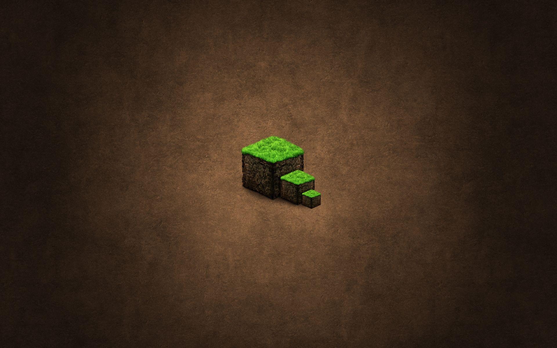 Wallpaper HD Minecraft Green Cubes Wallpaper Expert